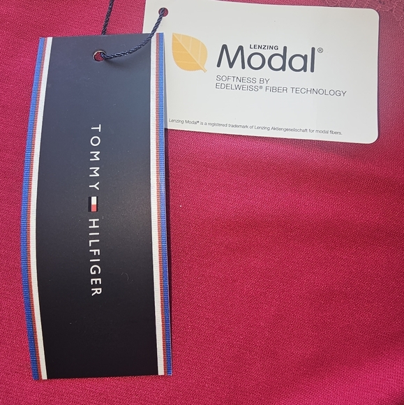 Tommy Hilfiger pink lace-trimmed sleep robe – women’s size M - Picture 2 of 7